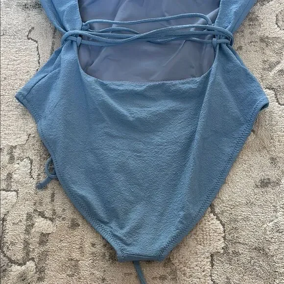 Blue One Piece Swimwear Classic Design